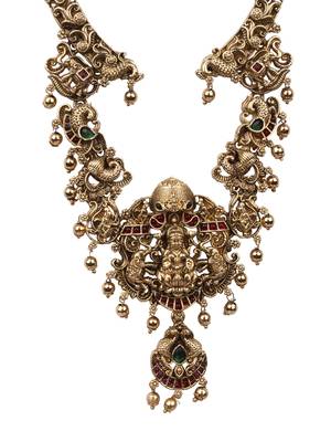 Traditional lakshmi temple necklace set 3