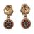 Temple jewelry set antique red gold plated south indian style necklace set
