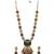 Temple jewelry set antique green gold plated south indian style necklace set