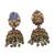 Temple design turquoise necklace set for women