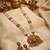 Temple design white necklace set for women