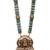 Temple design green necklace set for women