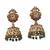 Temple design green necklace set for women