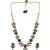 Rose gold plated multicolor ad necklace set