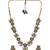 Rose gold plated turquoise ad necklace set