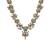 Rose gold plated turquoise ad necklace set