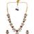 Rose gold plated red ad necklace set