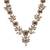 Rose gold plated red ad necklace set