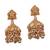 Antique finish white temple necklace set