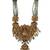 Antique finish green temple necklace set