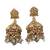 Antique finish green temple necklace set