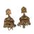 Antique finish green temple necklace set