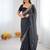 Black Color Thread & Sequins Embroidery With Badhani Print Work Faux Georgette Saree