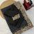 Black Color Thread & Sequins Embroidery With Badhani Print Work Faux Georgette Saree