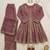 onion pink silk blend embroidered palazzo set