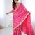 Pink Color Coding With Sequins Embroidery Work Satin Silk Saree