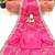 Pink Color Coding With Sequins Embroidery Work Satin Silk Saree