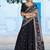 Navyblue Vichitra Silk Embroidered Work Wedding Lehenga Choli