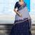 Navyblue Vichitra Silk Embroidered Work Wedding Lehenga Choli