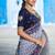 Navyblue Vichitra Silk Embroidered Work Wedding Lehenga Choli