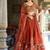 Orange Rangoli Silk Embroidered Work Wedding Lehenga Choli