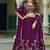 Wine Rangoli Silk Embroidered Work Wedding Lehenga Choli