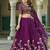 Wine Rangoli Silk Embroidered Work Wedding Lehenga Choli