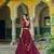 Maroon Rangoli Silk Embroidered Work Wedding Lehenga Choli