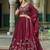 Maroon Rangoli Silk Embroidered Work Wedding Lehenga Choli
