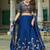 Navyblue Rangoli Silk Embroidered Work Wedding Lehenga Choli