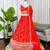 Orange Color Thread With Sequence Work Faux Georgette Lehenga Choli Set