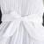 Wine white pleated solid georgette fit & flare girls dress