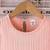 peach pleated solid georgette fit & flare girls dress