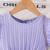 Purple blue pleated solid georgette fit & flare girls dress