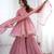 Onion Pink Color Real Mirror With Handwork Mal Chanderi Kurti Sharara Set