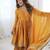 Yellow Color Real Mirror With Handwork Mal Chanderi Kurti Sharara Set