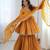 Yellow Color Real Mirror With Handwork Mal Chanderi Kurti Sharara Set