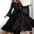 Black Color Real Mirror Work With Handwork mal Chanderi Gown Set