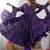 Purple Color Real Mirror Work With Handwork mal Chanderi Gown Set