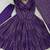 Purple Color Real Mirror Work With Handwork mal Chanderi Gown Set