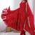 Red Color Real Mirror Work With Handwork mal Chanderi Gown Set