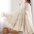White Color Real Mirror Work With Handwork mal Chanderi Gown Set