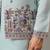 Pistachio viscose silk thread & sequence embroidered work kurta with dupatta