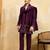 Maroon viscose silk thread & sequence embroidered work kurta with dupatta