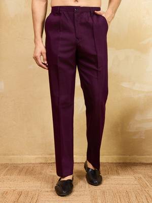 Maroon viscose silk thread & sequence embroidered work kurta with dupatta 5