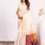 White color silk blend resham weaves sarees