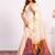 White color silk blend resham weaves sarees