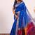 Royal color silk blend resham weaves sarees