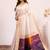 White color silk blend silk blend resham weaves sarees