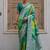 Green color silk blend handloom silk blend kadwa weaves sarees